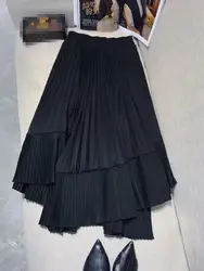 Женские модные юбки для женщин 2018 взлетно посадочной полосы Элитный бренд Европейский дизайн вечерние Стиль Женская одежда WD11511