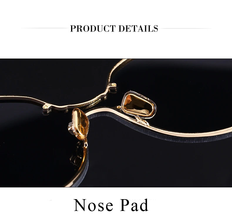 Vintage  Eyeglasses Women Integrated Lens Round Sun Glasses For Men New Stylish PATEN Solid Light Mirror Female 80506 (8)