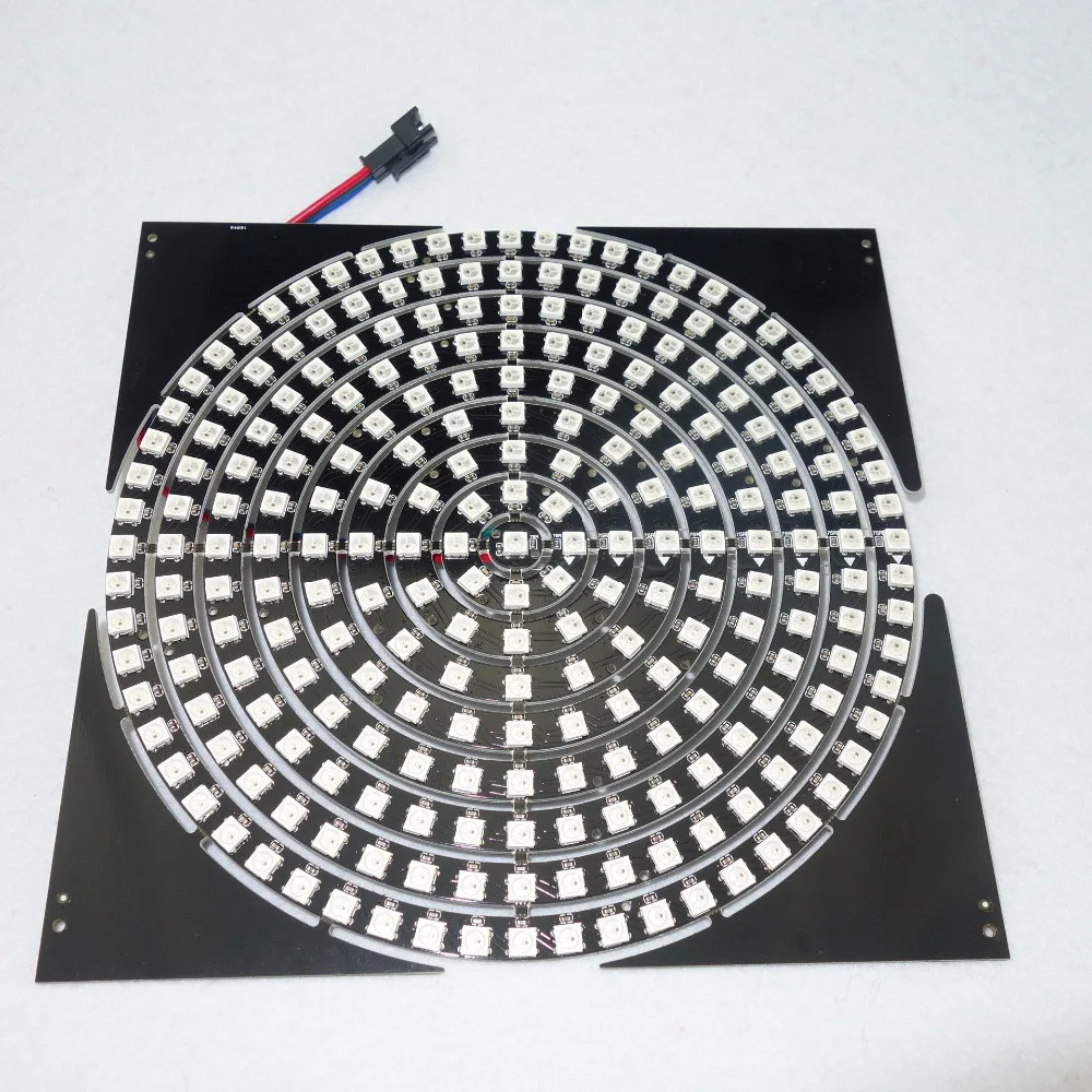 

(total 9 kinds of size)addressable DC5V SK6812 LED ring light;black pcb;one set with 1/8/12/16/24/32/40/48/60leds