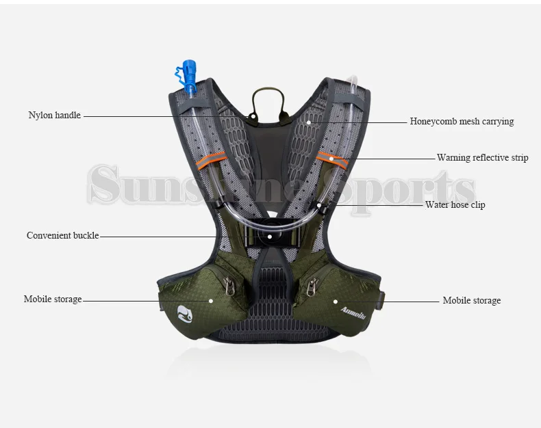 Cheap Anmeilu 5L Outdoor Sport Cycling Backpack Nylon Waterproof Ultralight Road  Bike Travel Bag Running Bicycle Backpack Packs 22