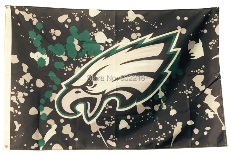 Philadelphia Eagles rugby football banners Flag 3FTX 5FT|football ...