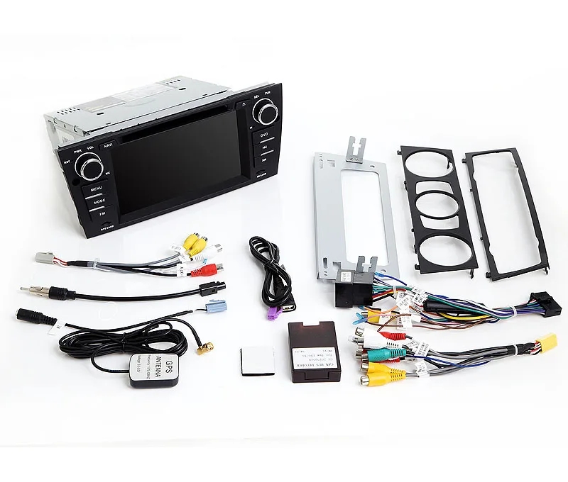 Clearance 7" HD Capacitive Touch Screen Car DVD Player GPS Navigation for BMW E90 E91 E92 E93 E88 E82 Auto or Manual with Original BMW UI 1