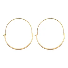 OL Good Silver Color Hoop Earrings For Women Geometric Semi-Circle Loop Earrings Basketball Jewelry cuff antique silver color circle hoop earrings