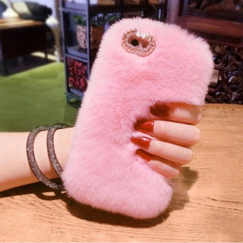 

3D Rabbit Bunny Cony Hair phone cases for Xiaomi Redmi note 6 5a 5 pro s2 MI 8 A1 A2 Lite 5X 6X For xiaomi play cute back covers