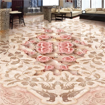 

beibehang wall papers home decor Luxury European villa stone 3D papier peint mural 3d floor floor tiles self adhesive wallpaper