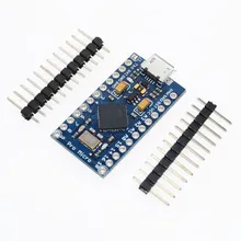 10 шт. Pro Micro для Arduino ATmega32U4 5 В/16 МГц модуль с 2 Ряд контактный разъем для леonardo лучшее качество