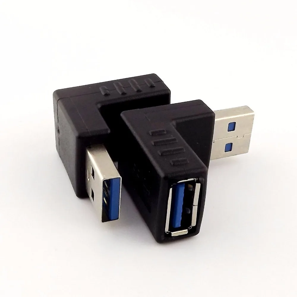 1 шт. переходник удлинитель с углом 90 градусов на гнездо USB 3 0 А| |