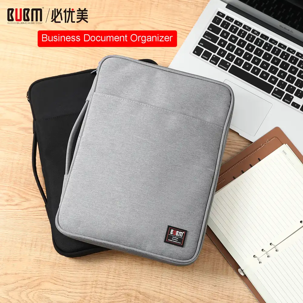 laptop and folder bag
