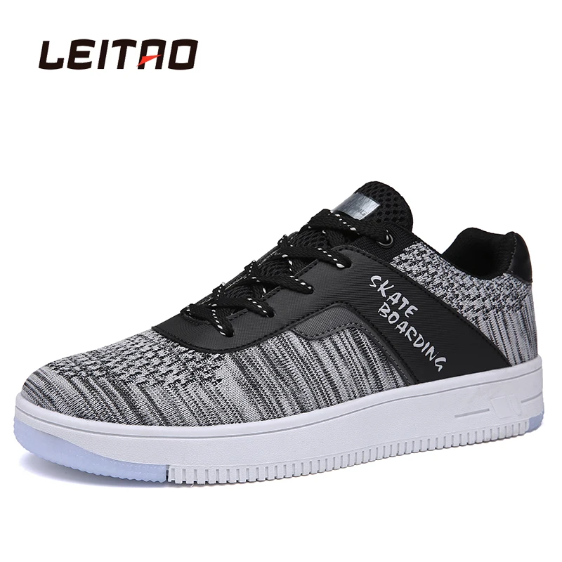 LEITAO Skateboarding Sneakers Low Top High Quality Shoes For Men