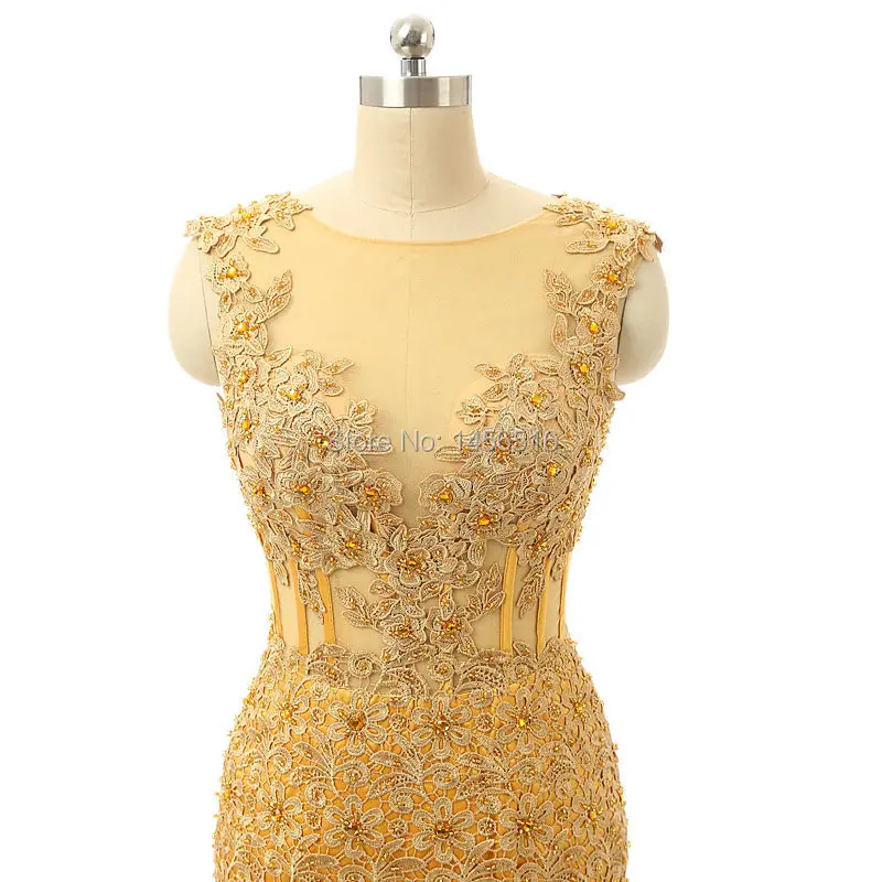 Vestidos de festa Abendkleid настоящая фотография Золотое Платье русалки с рукавами-крылышками высокого качества с аппликацией из тюля для особых случаев вечернее платье