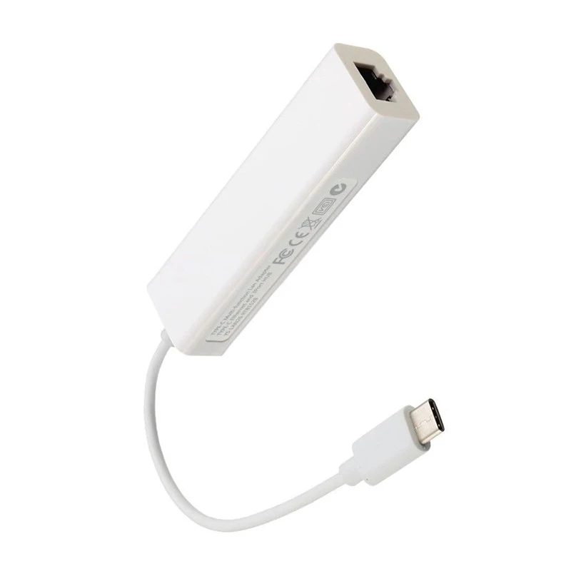 

USB-C/TYPE-C to RJ45 Ethernet LAN Internet Cable Adapter for MACBook & TypeC Devices EM88