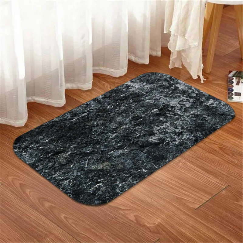 

Cobblestone Digital Printing Bathroom Carpet Memory Cotton Slow Rebound Bathroom Rug Mildew Proof Comfortable Bathroom Mat