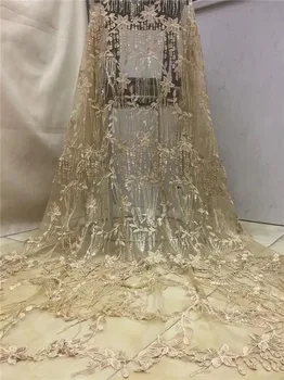 

Popular design embroidery african tulle lace French net cloth for evening dress PDN223(5yards/lot)