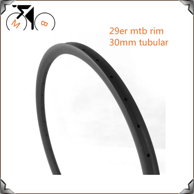 Cheap 30mm Wide Carbon MTB wheel 29er Hookless Tubular Carbon Rim, 29inch Carbon Tubular Rim for XC