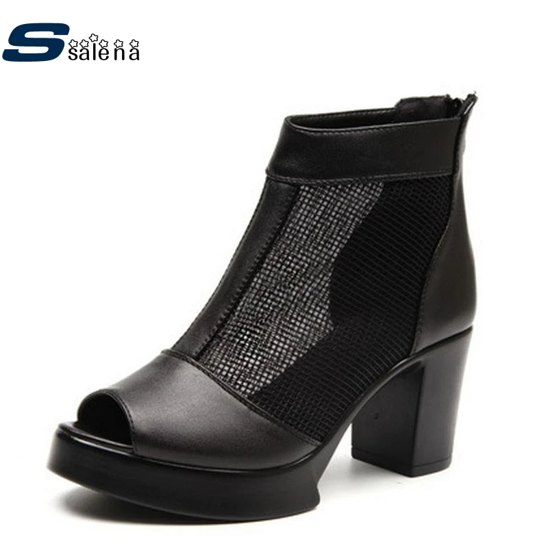 

Summer Boots Women Vintage Brand Design Retro Combat Boots Light Women Shoe Size Eu 35-40 AA20227