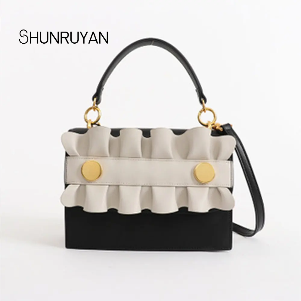 

SHUNRUYAN 2018 New Brand Design Women Bag Casual Flap Genuine Leather Ladies Bag Shoulder Bag Crossbody Bag Fashion Handbag