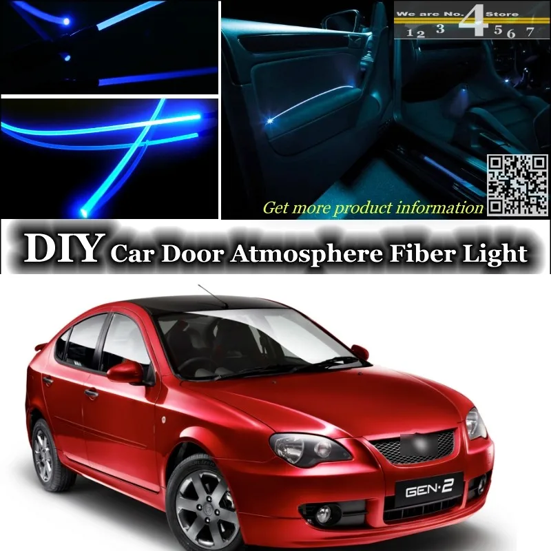 interior Ambient Light Tuning Atmosphere Fiber Optic Band Lights For Proton Gen-2 Gen 2 Inside Door Panel illumination Tuning