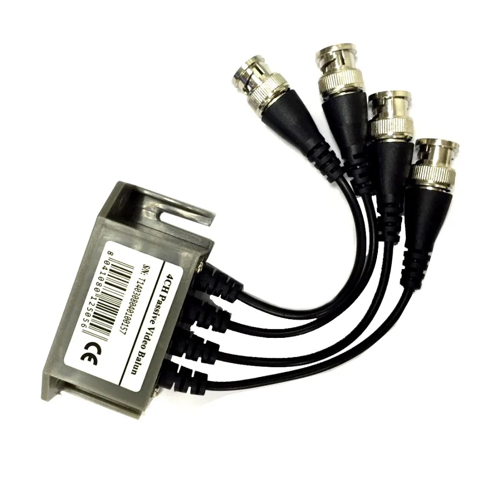 AZISHN 4CH HD пассивный видео Balun трансивер BNC в UTP RJ45 CCTV через витые пары для AHD TVI CVI