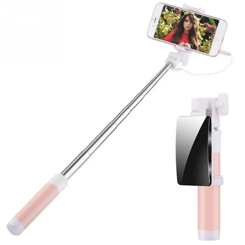Universal Phone Selfie Stick Wired Handheld Monopod Mini Mobile Phone