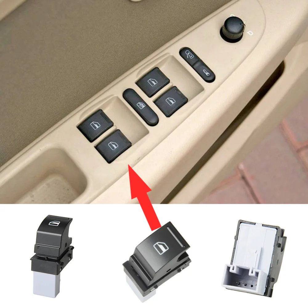 1PCS Electric Window Switch Passenger Side fit for VW Golf MK5 Caddy