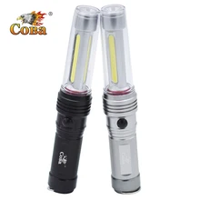 Coba T6 светодиодный рабочий светильник cob рабочий светильник переносная Рабочая лампа 3* AAA батареи с крючком магнит Многофункциональный флэш-светильник