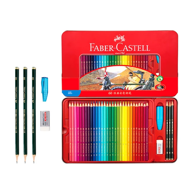 FABER CASTELL classic oily color pencil 36/48/72 color red box