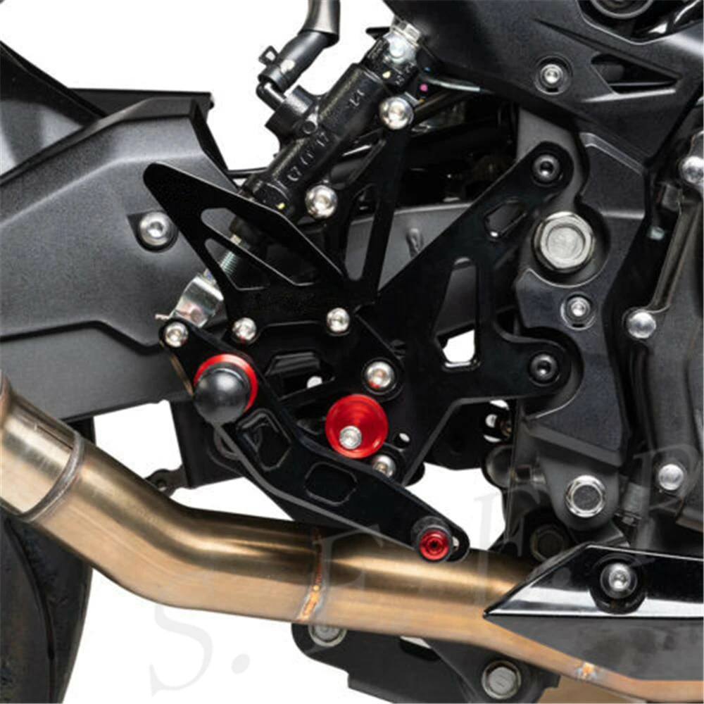 ЧПУ Регулируемая Rearset подножки педаль для Kawasaki Ninja 400 EX400 Z400