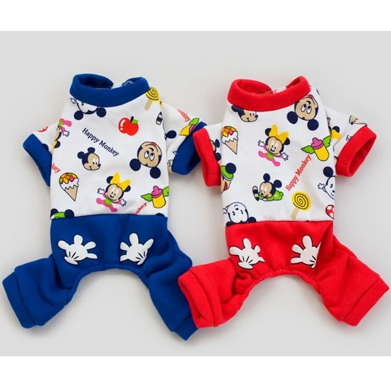 

New Autumn And Winter Dog Jumpsuit Thicken Warm Dogs Coat Pet Clothes Four-legs Clothing For Small Dog Pajamas Apparel