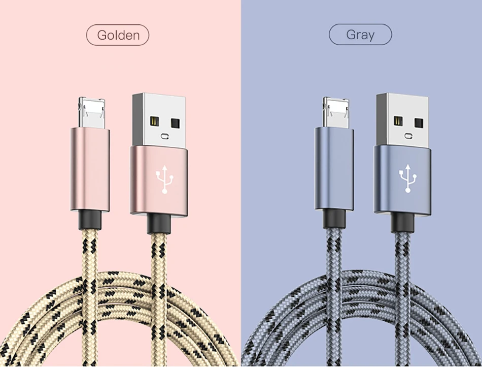 NOHON Dual Charging Cable For Apple Micro USB Phone For iphone XS MAX XR X For Samsung S7 Huawei Xiaomi 4 Fast Charge Data Cable (3)