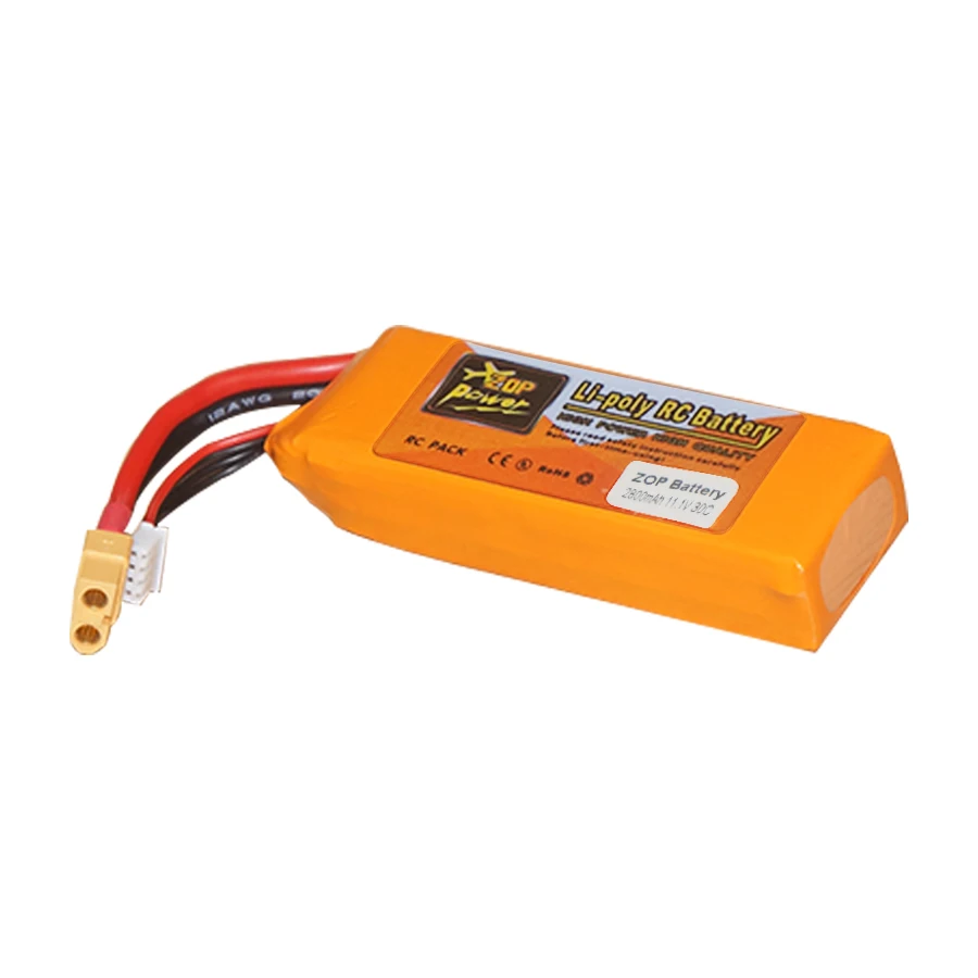 Zoppower Lipo battery 3s 11.1V 2800mah 30C max 60C for Remote control