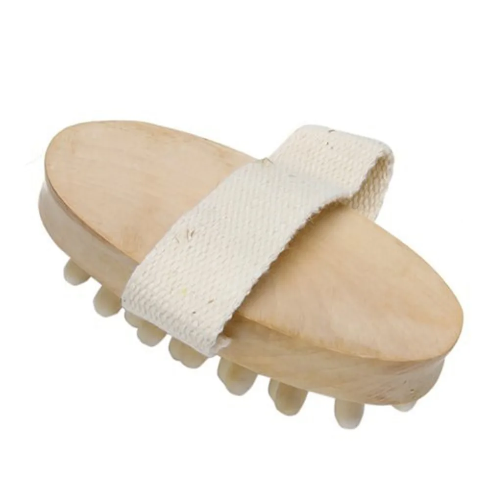 

ZLROWR Hand-Held Wooden Body Brush Massager Cellulite Reduction Relieve Tense Muscles