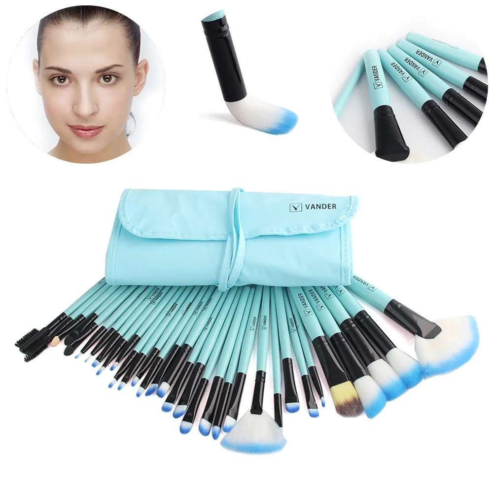 

OutTop Women Makeup Brush 2018 Beauty Wood Brushes Set Make-up Cosmetic Tools Drop shipping Oct2
