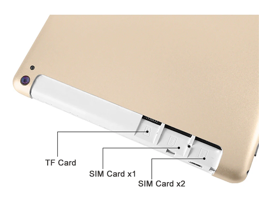 2018 Новые 10,1 дюймов планшетный ПК Android 7,0 ips Восьмиядерный оперативная память 4 + 64 г Wi Fi GSM WCDMA с двумя сим-картами двойной Cam смартпэд телефон