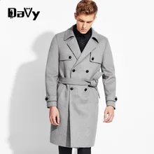 New Arrival Winter Customized Wool Trench Men Suits Dress Jackets Men Casual Long Thicken Wool Coat Warm Men’s Clothing Trench