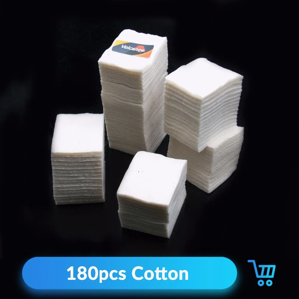 

Volcanee 180pcs Vape Cotton Flaky Japanese for RDTA Tank Atomizer DIY Tools Accessories Electronic Cigarette Vaporizer Cottons