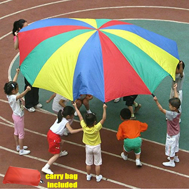 Daxoon Swing Cloth Parachute Parachute Jouet Enfants Arc-en-Parachute Jouet pour Activit/és en Plein Air