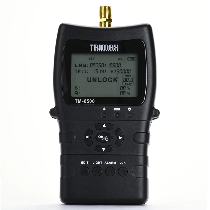 Original TM 8500 Pocket Meter DVB S/S2 LCD Display DVB S FTA HD Digital Satellite Signal Digital