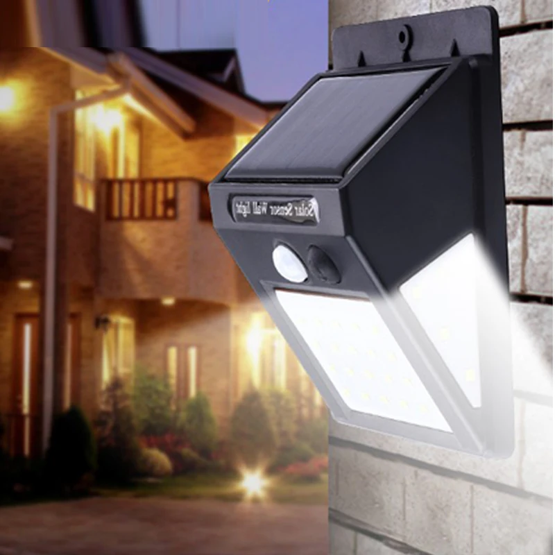 30 LED Solar Light Motion Sensor Wall Lamp Outdoor Garden Decoration Fence Stair Pathway Yard Security Light Solar Lamp (4)