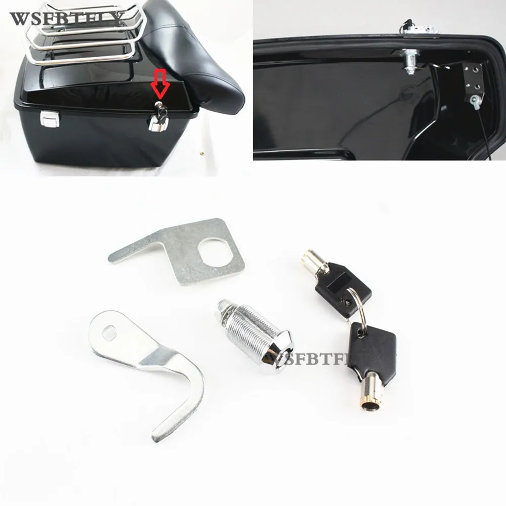 

Motorcycle Lock Set fits 2009-2013 Tour Pak Rear Trunk For Harley Touring Models / King Chopped 10 11 12
