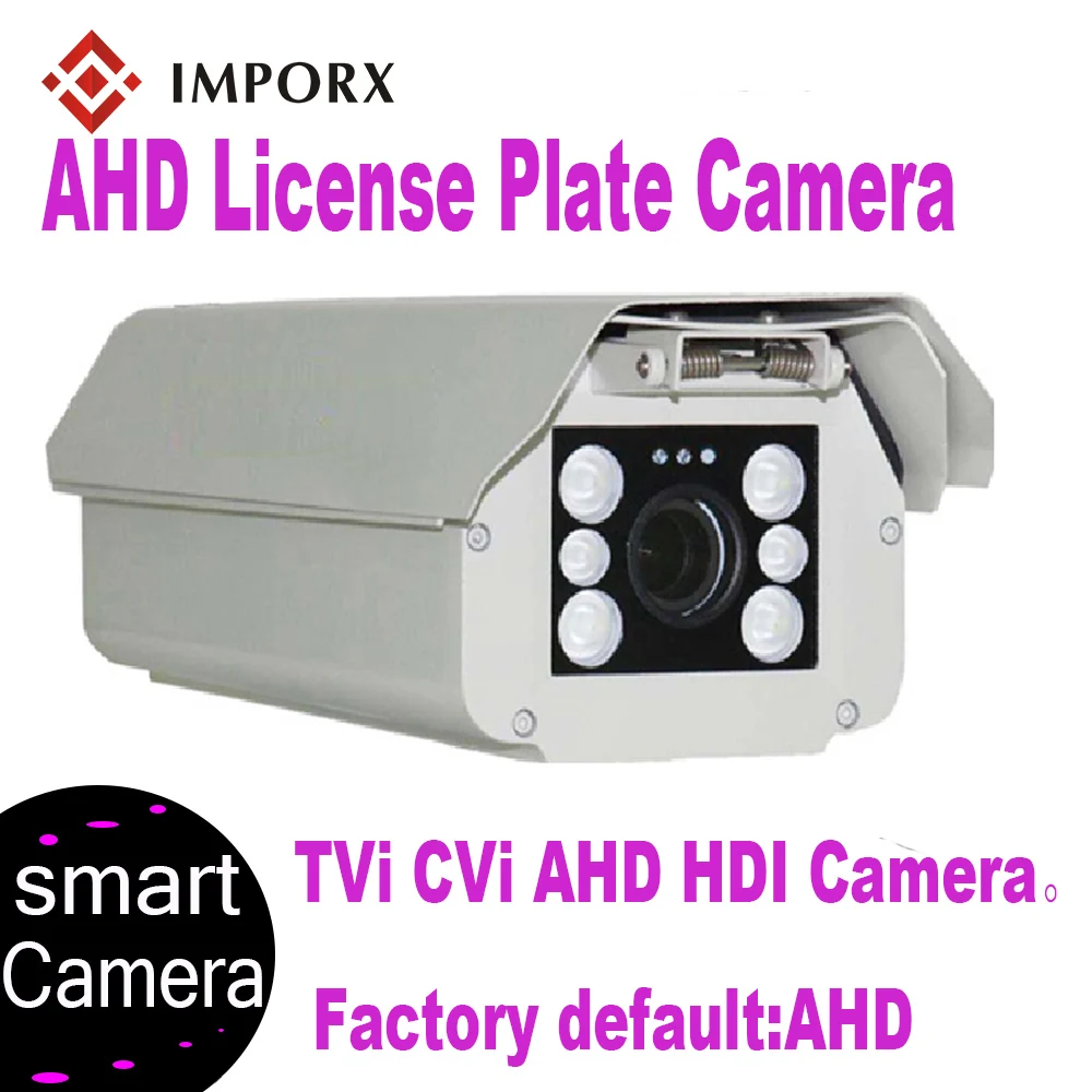 

IMPORX Car Plate Number License Recognition ANPR Camera AHD IP66 Waterproof 6PCS 6-22mm Lens Camera With LPR for Entrance & Exit