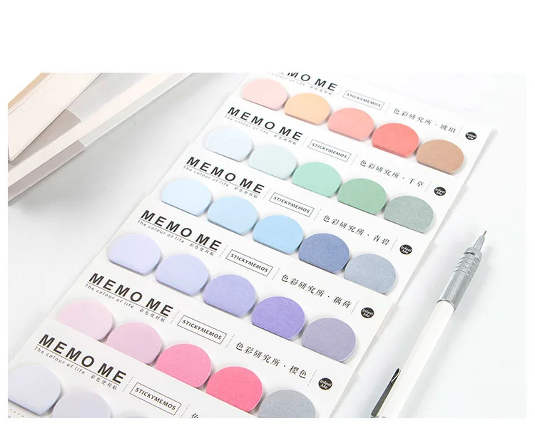 Wonderful Colors Mini Paper Sticker DIY Index Marker Stickers 14*6.7cm Total 150pcs