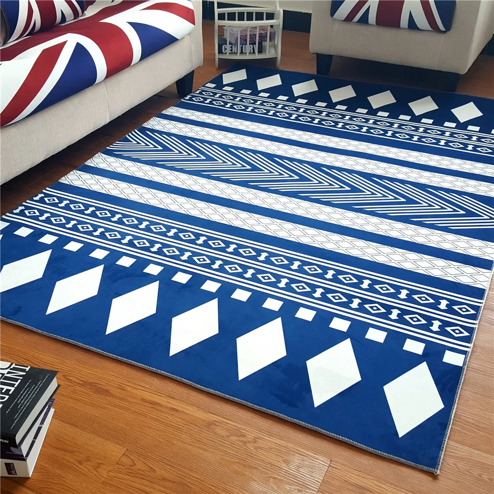 Nordic Style Carpet For Living Room Geometric Floor Mat Anti-Slip Bedroom Carpet Sofa Table Floor Carpet Kids Room Bedside Rugs