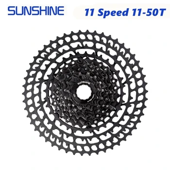 

SUNSHNE MTB 11 Speed 11-50T Cassette 370g Ultralight Bicycle Freewheel 11T Bicycle Part MTB For SHIMANO M9000 M8000 M7000