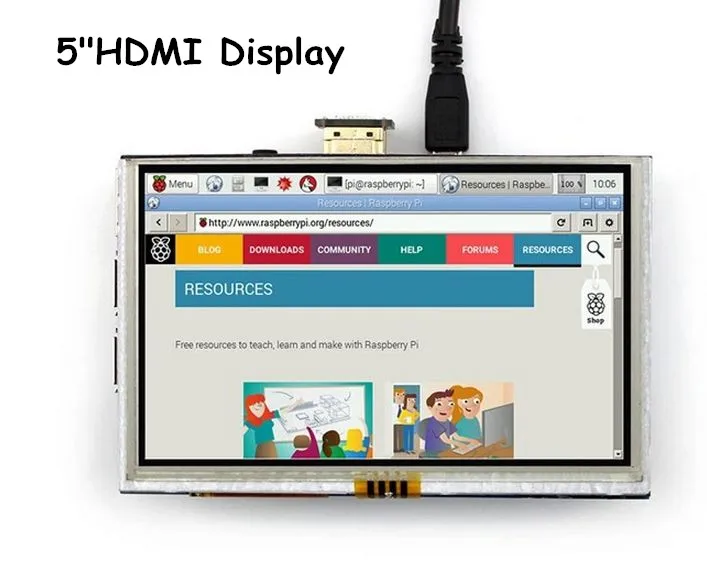 

5 inch TFT HDMI LCD Touch Screen Display Module 800*480 for Banana Pi/Raspberry Pi 3 Model B/ 3 B+