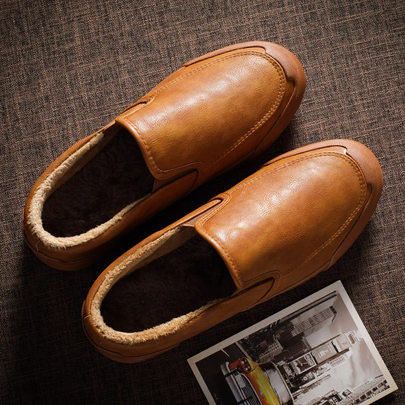 1 Fourrure Mode Casual Luxe Mocassins Appartements Meil 3 2 2018 Chaussures Hommes De Hiver l3T1JcuFK
