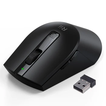 

Rii M08 2.4GHz 6 Keys Ergonomic Optical Gaming Wireless Mouse Gamer USB Nano Receiver For Laptop 3200DPI For Computer Desktop PC