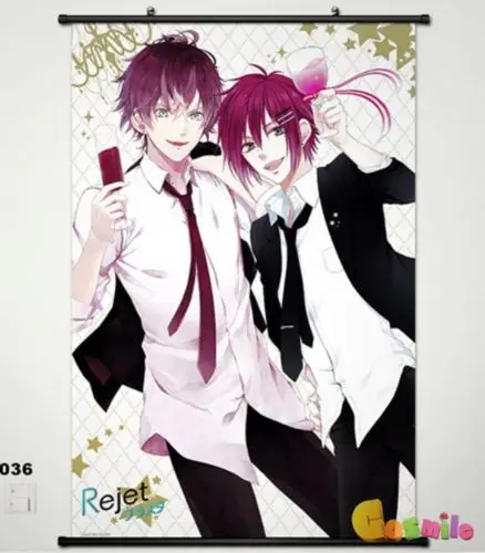 DIABOLIK LOVERS MORE домашний декор в виде крови японский плакат Настенная прокрутка 036 |