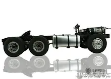 LESU 1/14 RC MAN 6*4 Metal Chassis Tractor Truck Model Car W/ Motor 3Axle Tamiya