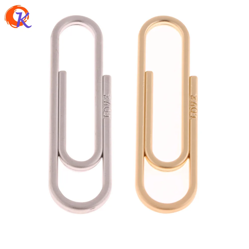 

Cordial Design 50Pcs 11*40MM Jewelry Accessories/DIY Earring Connector/Matte Gold&Silver/Clip Shape/Hand Made//Earring Findings