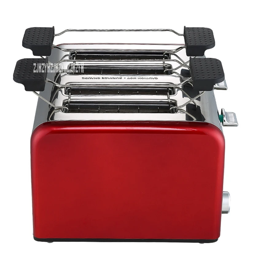 HT-6218 Household Automatic Electric Toaster Commercial 6-Gear Adjustment Bread Machine Multifunctional 4-Slice Bread Maker